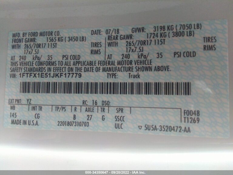 1FTFX1E51JKF17779-9
