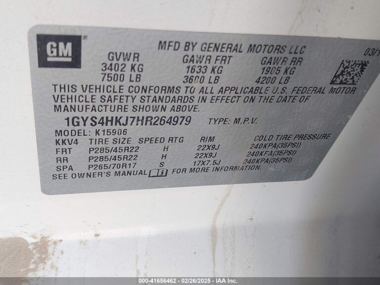 1GYS4HKJ7HR264979-9