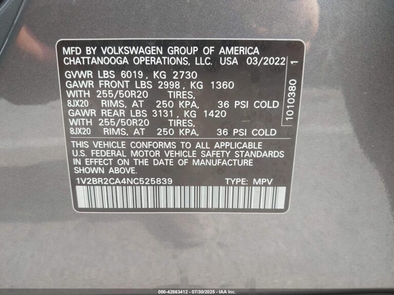 1V2BR2CA4NC525839-9